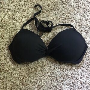 Black Padded Swim Suit Top, Medium, STYLUS